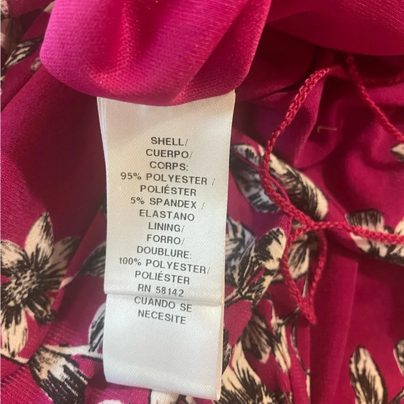 NWOT Maggy London High Neck Floral Pattern Jumpsuit in size 4 - Picture 6 of 10